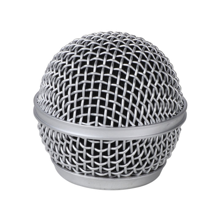 Mesh%20Ball%20Head%20Wired%20Wireless%20Microphone%20Grille%20Microphone%20Replacement%20Head%20Steel%20Shure%20SM58%20Beta%2058A%20-%20Image%202