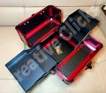 Vanity Box Case, Aluminium Make Up Box Case, Cosmetic Box Case, Beauty Box Case - RED 2 Color. 