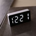 LED Electronic Watch Mirror Alarm Clock Home Furnishings Smart Small Tools Desk Digital Bedroom Decoration Table And Accessory. 