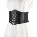 One waist cinching, chest cinching, elastic, wide waistband, three heart-shaped buckles for decoration, versatile for daily use,.