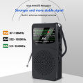 Portable FM/AM/SW Radio Battery FM Receiver Excellent Reception Clear Speaker With 3.5mm Headphone Jack LED Lighting For Elderly.