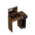 Customized. Beauty Dressing Table with Foldable Mirror, 1 Drawer.. 