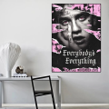Lil Peep Hip Hop Rapper HD Canvas Poster | Customizable Personalized Wall Art Home Decor. 
