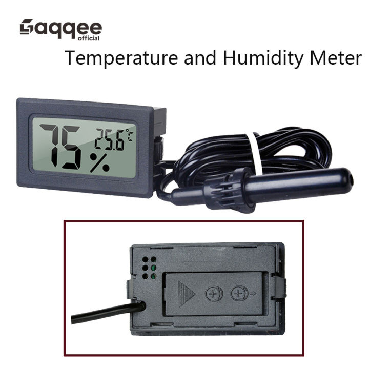 FY-12 Embedded Electronic Mini Home Digital Temperature and Humidity Meter Black Ribbon Cable 1 ...