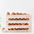 Slide Egg Storage Box Refrigerator Side Door Storage Box Automatic Scrolling Egg Holder Tray 4 Layer Rolling Egg Dispenser Rack-The Asia Express. 