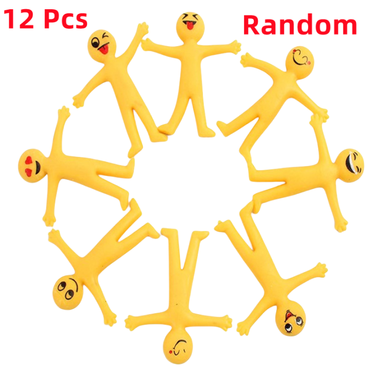 12PCS%20Smiling%20Face%20EMOJI%20Stretchable%20Yellow%20Figurine%20Creative%20TPR%20Stress%20Relief%20Toy%20With%20Foldable%20Kawai%20Soft%20Rubber%20Release%20Doll%20-%20Image%208