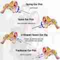 6pcs/Set Stainless Steel Ear Ear Cleaner Set Earpick Ear Cleaner Spoon Ear Care Cleaning Tool Earwax Removal Kit With Bag 360°. 