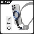 TELESIN Mobile Phone Magnetic Stand For Iphone 16 15 14 13 12 Andriod Phone Two Claw Adapter For Smart phone Magnetic mount.