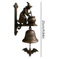 Witch Bell Wind Chimes Witch Iron Broom Door Hanger Hanging Decorations. 