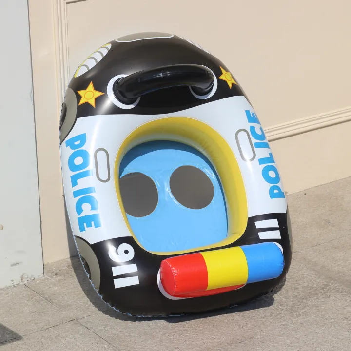 1PC%20Swimming%20Pool%20Float%20Ring%20Seat,%20Police%20Car-shaped%20Boat%20Inflatable%20Summer%20Beach%20Pool%20Tube%20with%20Handles%20-%20Image%205