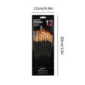 12Piece Nylon Bristle Brush Set, Nylon Flat Brushes Watercolor Brushes Oil Paint Brushes For Artists Amateur Acrylic Painting. 