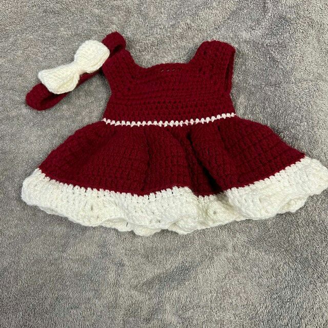 strapless open back dress Girls Red Christmas Dress Age 3