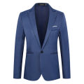 Summer Men's Casual Suit Fashion Business Office Trendy Non-ironing Anti-wrinkle Suit Jacket Solid Color Slim Fit Men's Suit. 