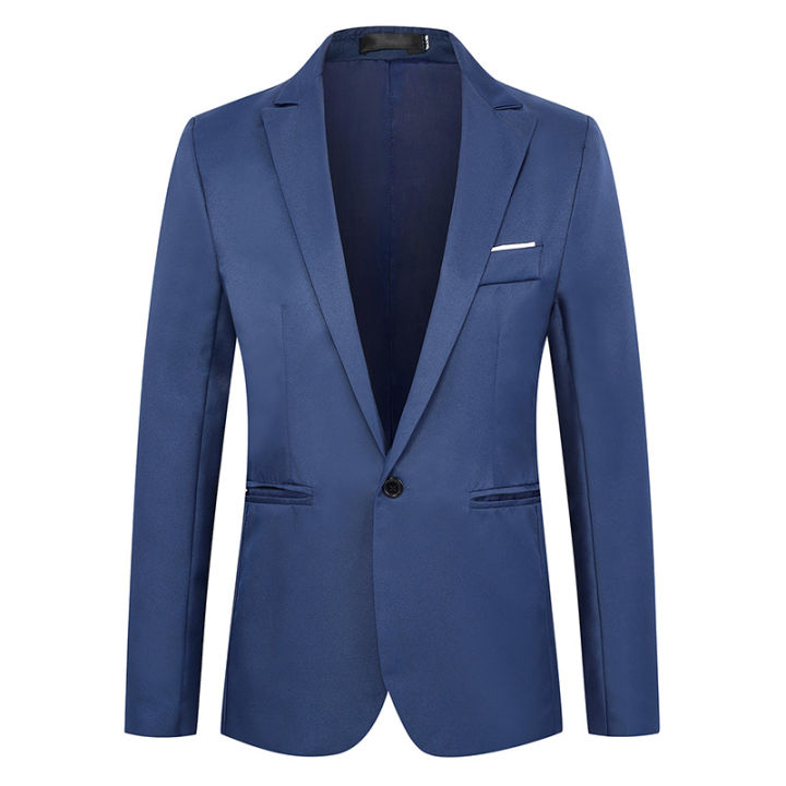 Summer%20Men's%20Casual%20Suit%20Fashion%20Business%20Office%20Trendy%20Non-ironing%20Anti-wrinkle%20Suit%20Jacket%20Solid%20Color%20Slim%20Fit%20Men's%20Suit%20-%20Image%204