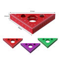 Aluminum Woodworking Carving Square Angle Ruler; Precision Right Angle Marking Tool; 45/90 Degree. 