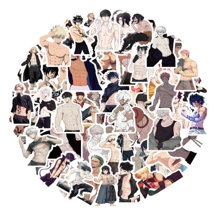 60PCS%20Anime%20Naked%20Muscle%20Man%20Stickers%20Decoration%20Suitcase%20Laptop%20Scrapbooking%20Phone%20Stationery%20Japan%20Manga%20Kid%20Toy%20Sticker%20-%20Image%202