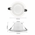 10pcs/lot LED Downlight 6W LED Lamp 220V Spotlight Recessed Round Panel Light 3 Colors Changeable Indoor Lighting Down Light. 