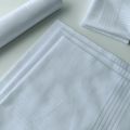 Thin Feel Cotton 40cm Pure White Handkerchief. Business Suit Napkin Restaurant Handkerchief 6PCS.