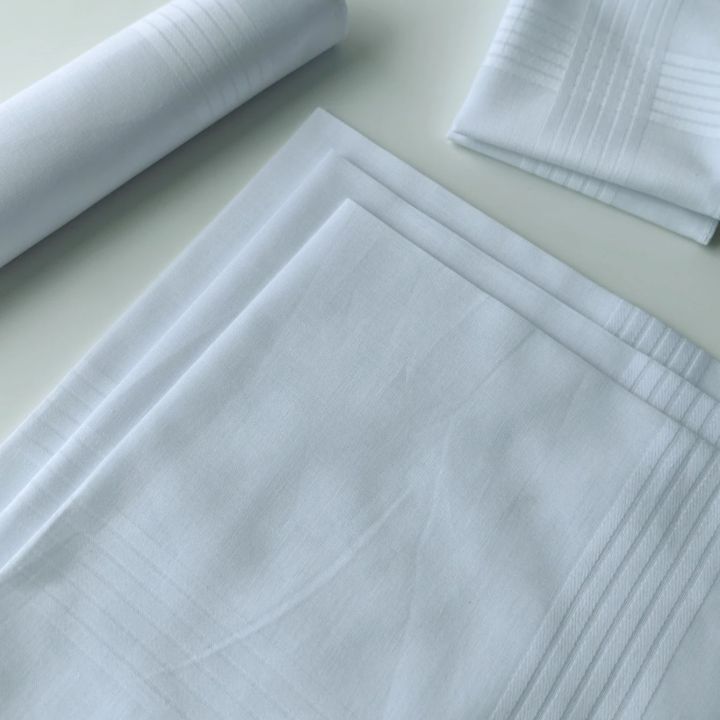 Thin%20Feel%20Cotton%2040cm%20Pure%20White%20Handkerchief.%20Business%20Suit%20Napkin%20Restaurant%20Handkerchief%206PCS%20-%20Image%202