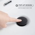 Basin vanity push waste 6 inch black color bathroom push complain. 