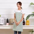 Kitchen Apron Fashionable Linen Striped Aprons For Restaurant Work Chef Waiter Adjustable Size Household Kitchen Cleaning Apron. 