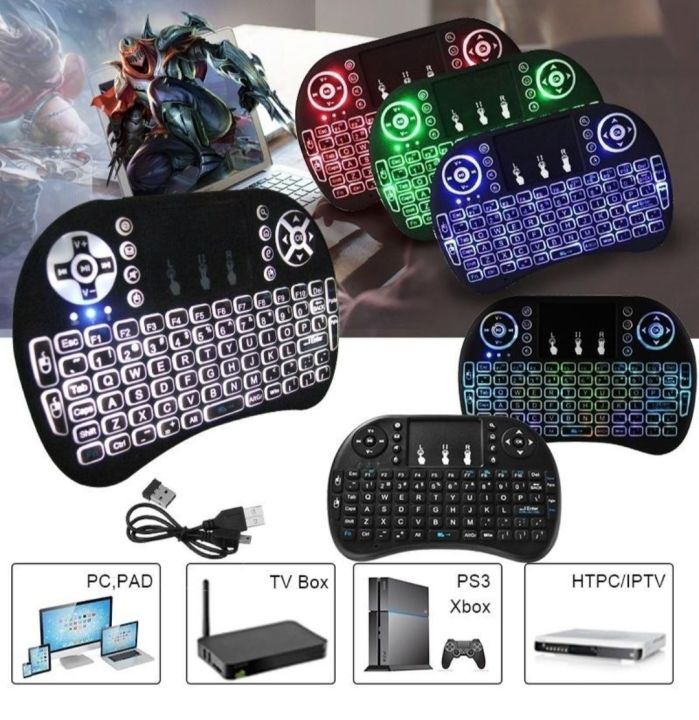Wire Less Keyboard Mouse For Computer Smart Tv & Android Tv Box