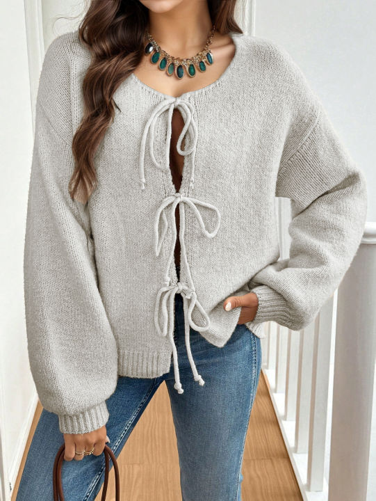 Women's%20commuter%20casual%20loose%20solid-coloured%20jumper%20V-neck%20autumn%20and%20winter%20cardigan%20with%202025%20autumn%20and%20winter%20new%20-%20Image%206