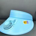 Breathable Cooling Fan Hat Sunscreen Fan Sun Visor Hat Fishing Hat Cooling Peaked Cap Hat Usb Charging Hat Fan For Sport Sunhat.