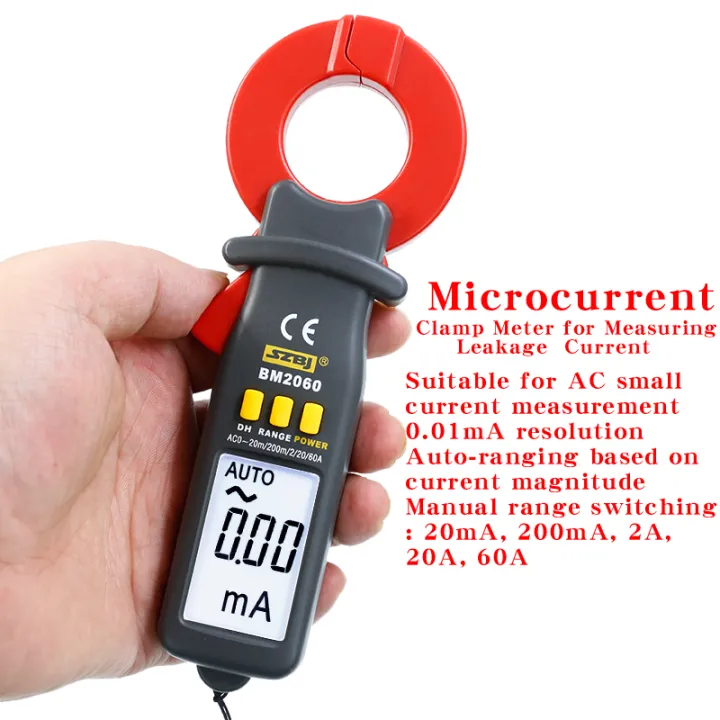 Microcurrent Meter SZBJ Circuit Testing Professional Tool Microcurrent Clamp Meter BM2060 ...