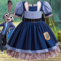 Disney 2026 Movie Zootopia 2 Brave Bunny Adventure Carnival Girls Cosplay Judy Hopps Rabbit Officer Uniform Clothing Costume. 