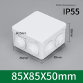 85 * 85 * 50 Outdoor Ip55 Plastic Waterproof Box Monitoring Power Supply Electrical Distribution Box Box Cable Junction Box. 