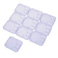 10pcs Clear Plastic Memory Card Case Stick Micro SD TF Card Storage Box Protection Holder Transparent Memory Card Storage Boxes. 
