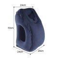 PVC Inflatable Air Travel Pillow Portable Headrest Chin Support Cushions for Airplane Plane Car Office Rest Neck Nap Pillows. 