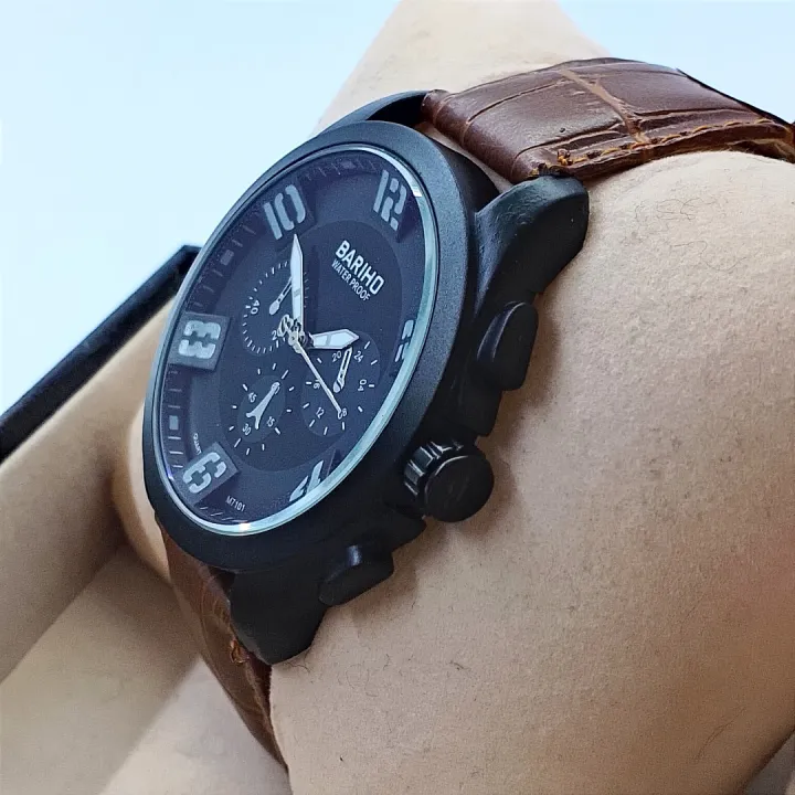 Bariho%20Analog%20Leather%20Strap%20Wrist%20Men%20Watch%20-%20Brown%20For%20Gents%20Watches%20-%20Image%202