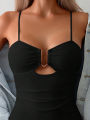 Solid color 2025 new bikini set is hot and sexywith a sense of designshowing the figure beachside casual island vacation. 