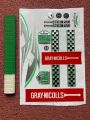 3D Embossed Leather Cricket Bat Stickers & Grip Two in One Package. 