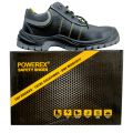 PowerEX Super Safety Shoes with Steel toe and steel mid sloe for Construction work, Industrial work, Garments work and Motor cycle raiding.. 