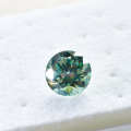 0.1-5CT Bluegreen Color Moissanite VVS1 3EX Cut Light Blue Green Color Moissanite Loose Stone Certified GRA DIY Silver Jewelry.