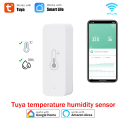 Tuya WiFi Temperature Humidity Sensor for Indoor Smart Home SmartLife APP Remote Monitor Work With Alexa  Assistant. 
