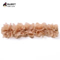 Pink Baby Flower Headband Pink Chiffon Hair Bands Handmade DIY Headwear Hair Accessories for Kids Children Newborn Toddler. 