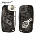 jingyuqin Flip Folding Remote Car Key Case Shell Cover Fob For FIAT Iveco Punto Ducato Stilo Panda Idea Doblo Bravo 2/3 Buttons.