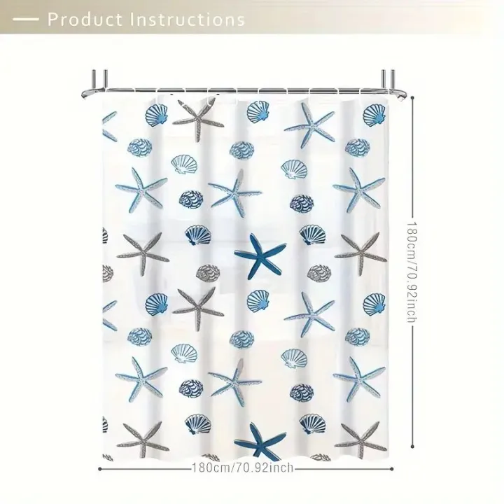 1pc%20With%20Pattern%20Shower%20Curtain%20PEVA%20Waterproof%20Shower%20Curtain%20Bathroom%20Partition%20Curtain%20Bathroom%20Decoration%20Accessories%20-%20Image%205