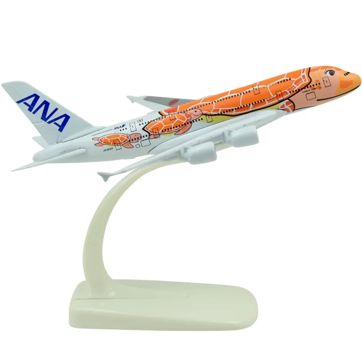 ANA Japanese Airlines Airbus A380 (Orange, Blue or Turquoise) 20cm High Quality Die Cast Model On Stand