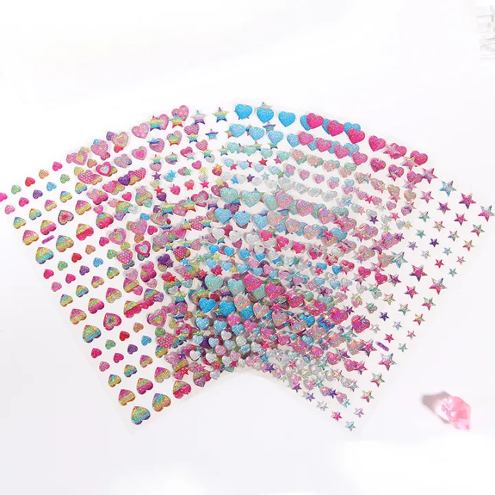 Glitter%20Magic%20Crystal%20Love%20Star%20Sticker%203D%20Shiny%20Gem%20Three-Dimensional%20Sticker%20Phone%20Notebook%20Diary%20DIY%20Gift%20Decoration%20For%20Girl%20-%20Image%206
