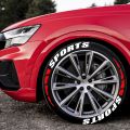 SPORTS] car motorcycle tire letter stickers pvc rubber material car modification wheel. 
