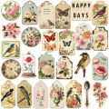 52PCS Creative Retro Old Garbage Paper Graffiti Stickers Handbooks Decoration Luggage Notebooks Helmets Waterproof Stickers. 