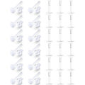Invisible Plastic Earring Posts Clear Ear Hole Retainer Earring Studs Clear Ear Spacers Cartilage Piercing Jewelry for Men Women. 