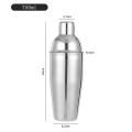 350/550/750ml Stainless Steel Cocktail Shaker Mixer Wine Martini Shaker Wine Shaker Boston Bartender Drink Bar Accessories Tools.