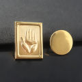 Hot Sale Anime JoJos Bizarre Adventure Brooch Kujo Jotaro Hat Metal Badge Pin For Women Men Cosplay Accessory Gift. 