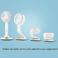 Folding Multi-function USB Charging Fan with builtin LED Light. 